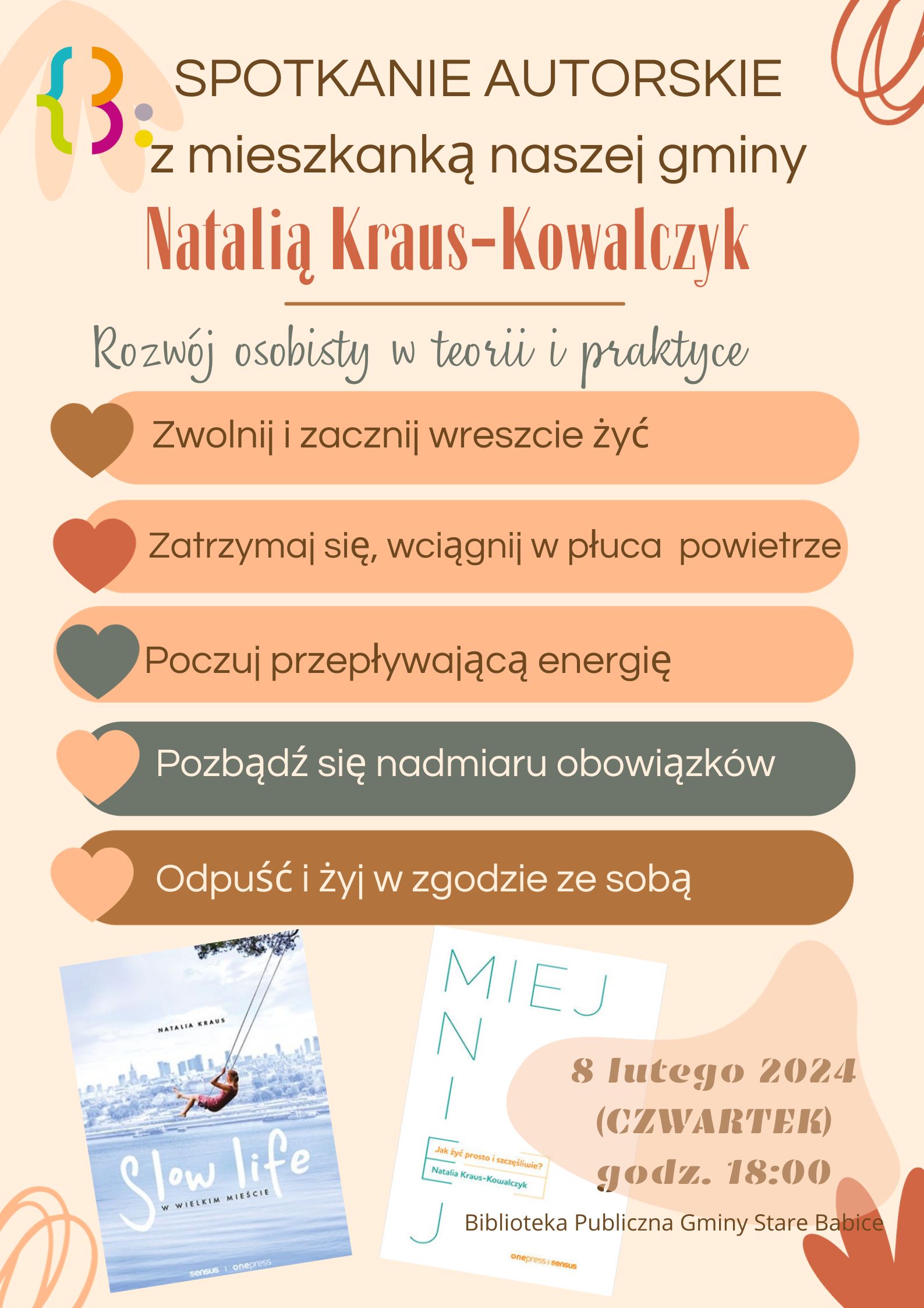 Spotkanie autorskie z Natalią Kraus-Kowalczyk