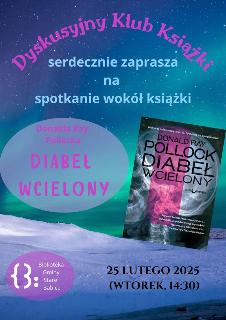 Plakat Dyskusyjny Klub Książki - Diabeł wcielony